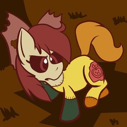 Size: 576x576 | Tagged: safe, artist:pembroke, apple bloom, g4, blanked apple bloom, blanked applebloom, blankedapplebloom, female, frankenpony, solo