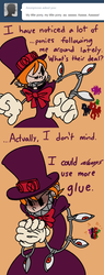 Size: 500x1320 | Tagged: safe, 2 panel comic, barely pony related, comic, generic pony, hands together, peacock (skullgirls), skullgirls, tumblr