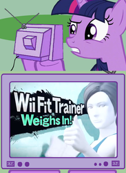 Size: 563x769 | Tagged: safe, twilight sparkle, g4, exploitable meme, super smash bros., super smash bros. 4, tv meme, wat, wii fit, wii fit trainer, wii u