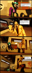 Size: 1200x2699 | Tagged: safe, oc, oc only, oc:nyx, 3d, comic, gmod, gun, inspector gadget, nyxabuse