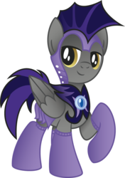 Size: 704x1001 | Tagged: safe, artist:drawponies, artist:jakage, pony, g4, clothes, night guard, socks, solo