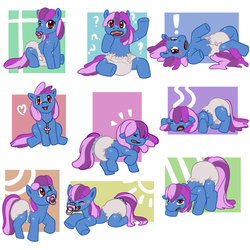 Size: 1000x1000 | Tagged: safe, artist:toddlergirl, oc, oc only, oc:speckle, earth pony, pony, cute, diaper, diaper fetish, female, filly, foal, non-baby in diaper, pacifier, poofy diaper