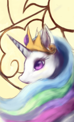 Size: 1080x1776 | Tagged: safe, artist:foxtailpegasus, princess celestia, g4, female, solo