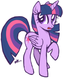 Size: 498x608 | Tagged: safe, artist:pandadox, twilight sparkle, alicorn, pony, g4, female, mare, open mouth, simple background, solo, transparent background, twilight sparkle (alicorn)