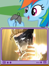 Size: 564x760 | Tagged: safe, rainbow dash, g4, exploitable meme, gamerdash, the wonderful 101, tv meme