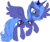 Size: 6006x5086 | Tagged: dead source, safe, artist:the-engineers-hats, princess luna, alicorn, pony, g4, absurd resolution, female, mare, messy mane, s1 luna, simple background, smiling, solo, transparent background, vector