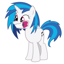 Size: 5000x5000 | Tagged: safe, artist:cl0setbr0ny, dj pon-3, vinyl scratch, pony, unicorn, g4, absurd resolution, cutie mark, female, hooves, horn, mare, simple background, solo, teeth, transparent background, vector