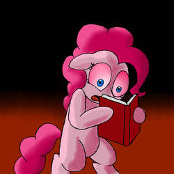 Size: 1500x1500 | Tagged: safe, artist:deoix, pinkie pie, g4, book, female, solo