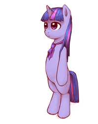 Size: 778x984 | Tagged: safe, artist:lurarin, twilight sparkle, pony, g4, bipedal, female, solo