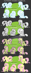 Size: 400x933 | Tagged: safe, artist:marybellamy, fluttershy, pegasus, pony, g4, colored, lineart, monochrome, sketch, wip