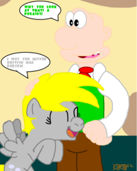 Size: 1071x1331 | Tagged: safe, artist:tagman007, derpy hooves, pegasus, pony, g4, female, mare, wallace, wallace and gromit