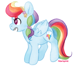 Size: 788x698 | Tagged: safe, artist:sararose, rainbow dash, crystal pony, pegasus, pony, g4, crystallized, female, mare, signature, simple background, solo, transparent background