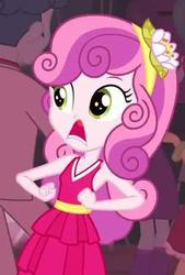 Size: 303x449 | Tagged: safe, edit, edited screencap, screencap, sweetie belle, equestria girls, equestria girls (movie), cropped, female, inverted mouth, solo