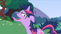 Size: 1680x944 | Tagged: safe, edit, twilight sparkle, g4, female, inverted mouth, solo, twilight snapple