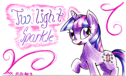 Size: 600x363 | Tagged: safe, artist:mileniakitsuvee, twilight sparkle, g4, female, solo