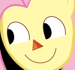 Size: 996x922 | Tagged: safe, fluttershy, g4, animal crossing, face, female, ponified, solo, super smash bros., super smash bros. 4, villager