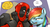 Size: 858x460 | Tagged: safe, artist:cybermananon, rainbow dash, g4, crossover, deadpool