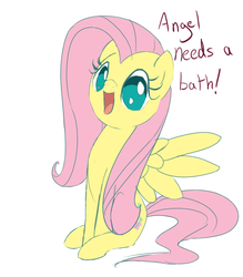 Size: 686x782 | Tagged: safe, artist:celerypony, part of a set, fluttershy, pegasus, pony, g4, cute, female, happy, solo