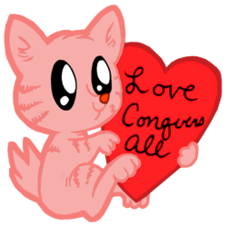 Size: 600x600 | Tagged: safe, idw, cat, comic, cute citizens of wuvy-dovey land, heart, innocent kitten, kitten, simple background, solo, transparent background