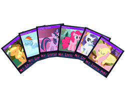 Size: 1024x768 | Tagged: safe, applejack, fluttershy, pinkie pie, rainbow dash, rarity, twilight sparkle, g4, mane six, steam (software), steam trading card, valve software