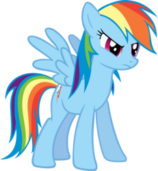 Size: 4615x5000 | Tagged: safe, artist:fabulouspony, rainbow dash, pony, boast busters, g4, absurd resolution, female, simple background, solo, transparent background, vector