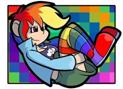 Size: 792x576 | Tagged: safe, artist:pembroke, rainbow dash, human, g4, female, humanized, solo