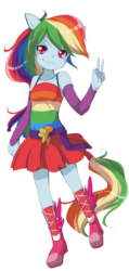 Size: 573x1200 | Tagged: dead source, safe, artist:loyaldis, rainbow dash, equestria girls, g4, my little pony equestria girls, fall formal outfits, female, heart eyes, ponied up, simple background, solo, transparent background, wingding eyes, wingless