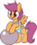 Size: 322x390 | Tagged: source needed, safe, artist:lulubell, scootaloo, g4, beach ball, clothes, cute, cutealoo, female, one-piece swimsuit, open-back swimsuit, simple background, solo, swimsuit, transparent background