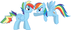 Size: 2705x1131 | Tagged: safe, artist:foxxarius, rainbow dash, g4, rainbow blitz, rule 63, self ponidox, simple background, transparent background, vector