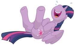 Size: 9000x5400 | Tagged: safe, artist:xniclord789x, twilight sparkle, alicorn, pony, g4, absurd resolution, butt, female, laughing, lmao, mare, nose in the air, plot, simple background, solo, transparent background, twilight sparkle (alicorn)