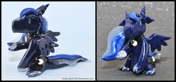 Size: 1006x470 | Tagged: safe, artist:howmanydragons, princess luna, dragon, g4, irl, photo, sculpture, solo, species swap