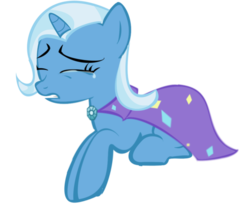 Size: 944x846 | Tagged: safe, artist:gezzii, trixie, pony, unicorn, g4, crying, female, mare, sad, simple background, solo, transparent background, vector