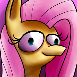 Size: 800x800 | Tagged: safe, artist:senx, fluttershy, g4, derp, female, solo