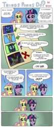 Size: 2550x5976 | Tagged: safe, artist:redapropos, discord, fluttershy, king sombra, nightmare moon, queen chrysalis, twilight sparkle, g4, checklist, comic, implied death
