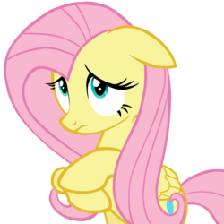 Size: 2000x2000 | Tagged: safe, artist:ogniva, fluttershy, g4, magical mystery cure, female, simple background, solo, swapped cutie marks, transparent background, vector