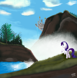 Size: 900x908 | Tagged: safe, artist:warfost, rarity, g4, canterlot, female, solo