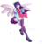 Size: 1600x1600 | Tagged: safe, artist:robynne, twilight sparkle, equestria girls, g4, female, humanized, magical girl, solo