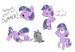 Size: 1442x1004 | Tagged: safe, artist:burrburro, smarty pants, twilight sparkle, g4, filly, filly twilight sparkle