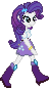 Size: 96x172 | Tagged: safe, artist:botchan-mlp, rarity, equestria girls, g4, animated, desktop ponies, female, gif, pixel art, simple background, solo, sprite, transparent background, walk cycle, walking