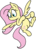 Size: 807x1132 | Tagged: safe, artist:strangiesleepy, fluttershy, g4, female, floating, looking at something, looking back, looking down, simple background, solo, transparent background