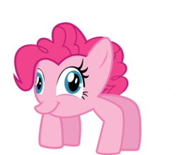 Size: 3468x3058 | Tagged: safe, artist:rainbowb4sh, pinkie pie, crab pony, g4, female, high res, simple background, solo, transparent background, vector, wat