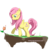 Size: 621x626 | Tagged: dead source, safe, artist:ink-desu, fluttershy, pegasus, pony, g4, female, flower, simple background, solo, transparent background