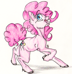 Size: 863x896 | Tagged: safe, artist:kitoridragoness, pinkie pie, g4, female, solo, traditional art