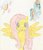 Size: 830x963 | Tagged: safe, artist:rainbowdashofcd, fluttershy, rainbow dash, g4, traditional art