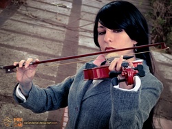 Size: 3648x2736 | Tagged: safe, artist:fukitsuline, octavia melody, human, g4, cosplay, irl, irl human, musical instrument, photo, solo, violin