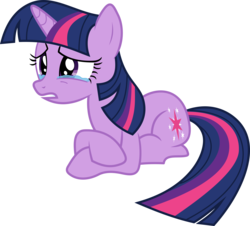 Size: 5838x5272 | Tagged: safe, artist:uxyd, twilight sparkle, pony, unicorn, g4, magical mystery cure, absurd resolution, crying, female, i've got to find a way, look of betrayal, sad, simple background, solo, transparent background, vector