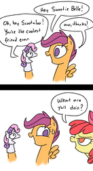 Size: 700x1276 | Tagged: safe, artist:grilledcat, apple bloom, scootaloo, sweetie belle, g4, hand puppet, puppet, trio