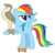 Size: 2333x2333 | Tagged: safe, artist:breadking, rainbow dash, falcon, pegasus, peregrine falcon, pony, g4, may the best pet win, my little pony: friendship is magic, falconry, female, simple background, solo, stool, transparent background, vector