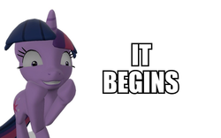 Size: 960x600 | Tagged: safe, artist:pinkie diane roosevelt phd, twilight sparkle, g4, 3d, female, gmod, it begins, reaction image, solo
