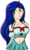 Size: 579x952 | Tagged: safe, artist:eradose, princess luna, human, g4, costume swap, crossover, female, horn, horned humanization, humanized, kore wa zombie desu ka?, simple background, solo, yuki yoshida